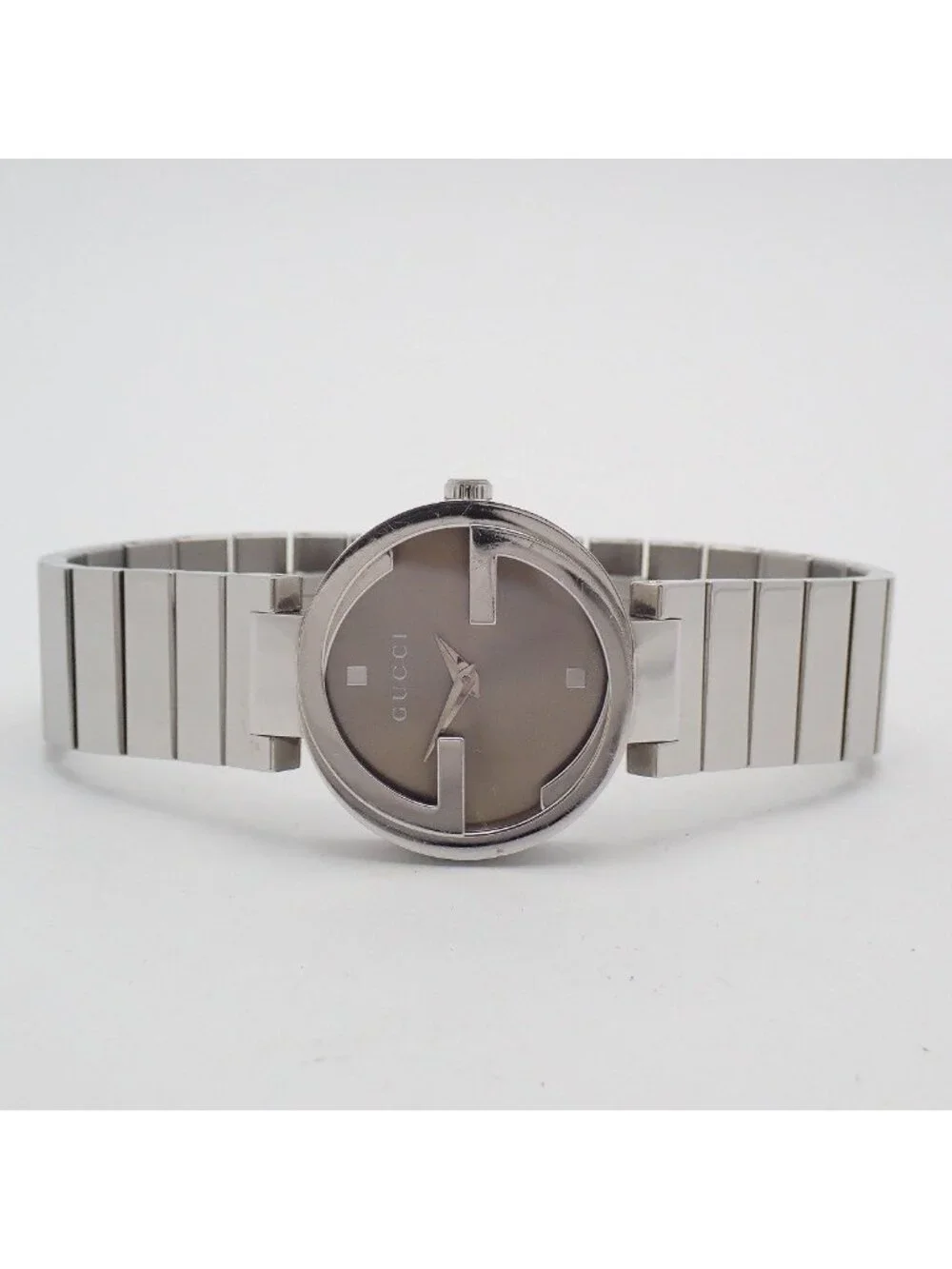 Gucci 133.5 Interlocking Quartz Watch Brown Dial SS Quality